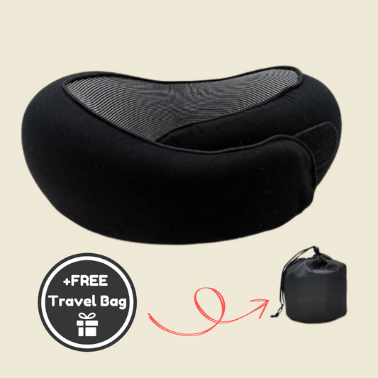 FlyKomfort Ultimate Travel Pillow | U-Shaped Memory Foam Pillow